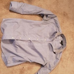 Blue and white dress shirt